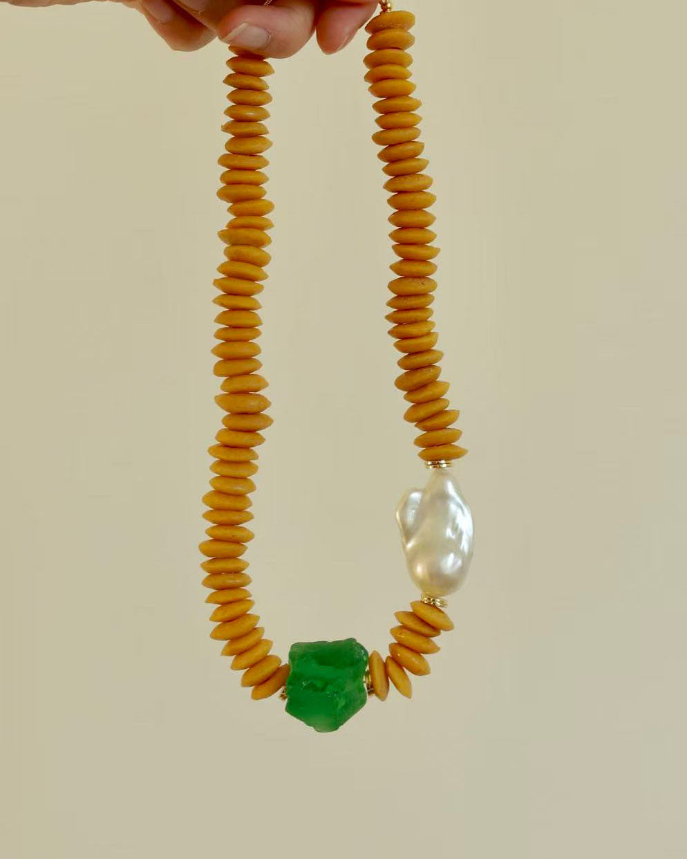 Handgefertigte Barockperlen Glasperlen Kette
