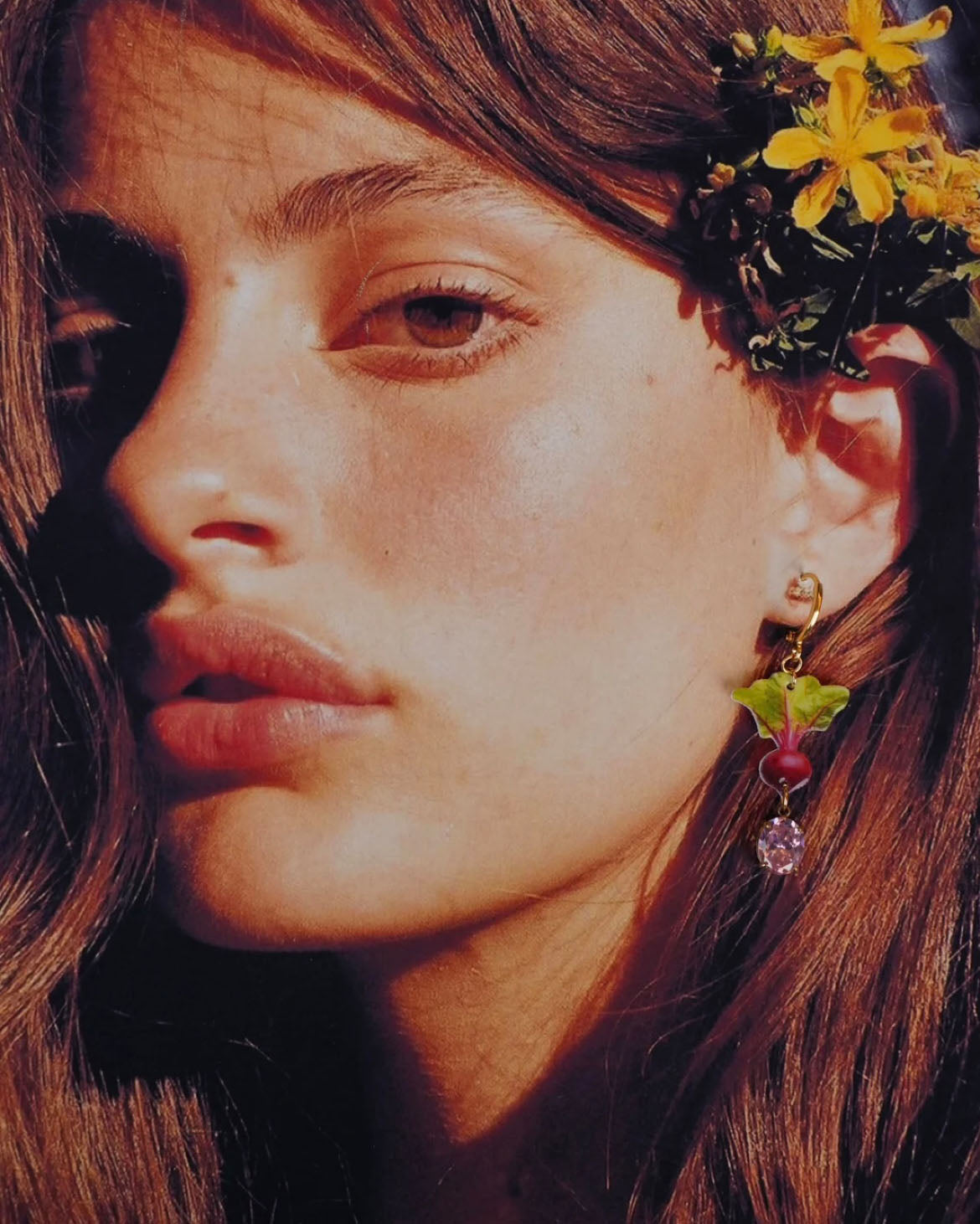 Sardine & Rote Bete Ohrringe