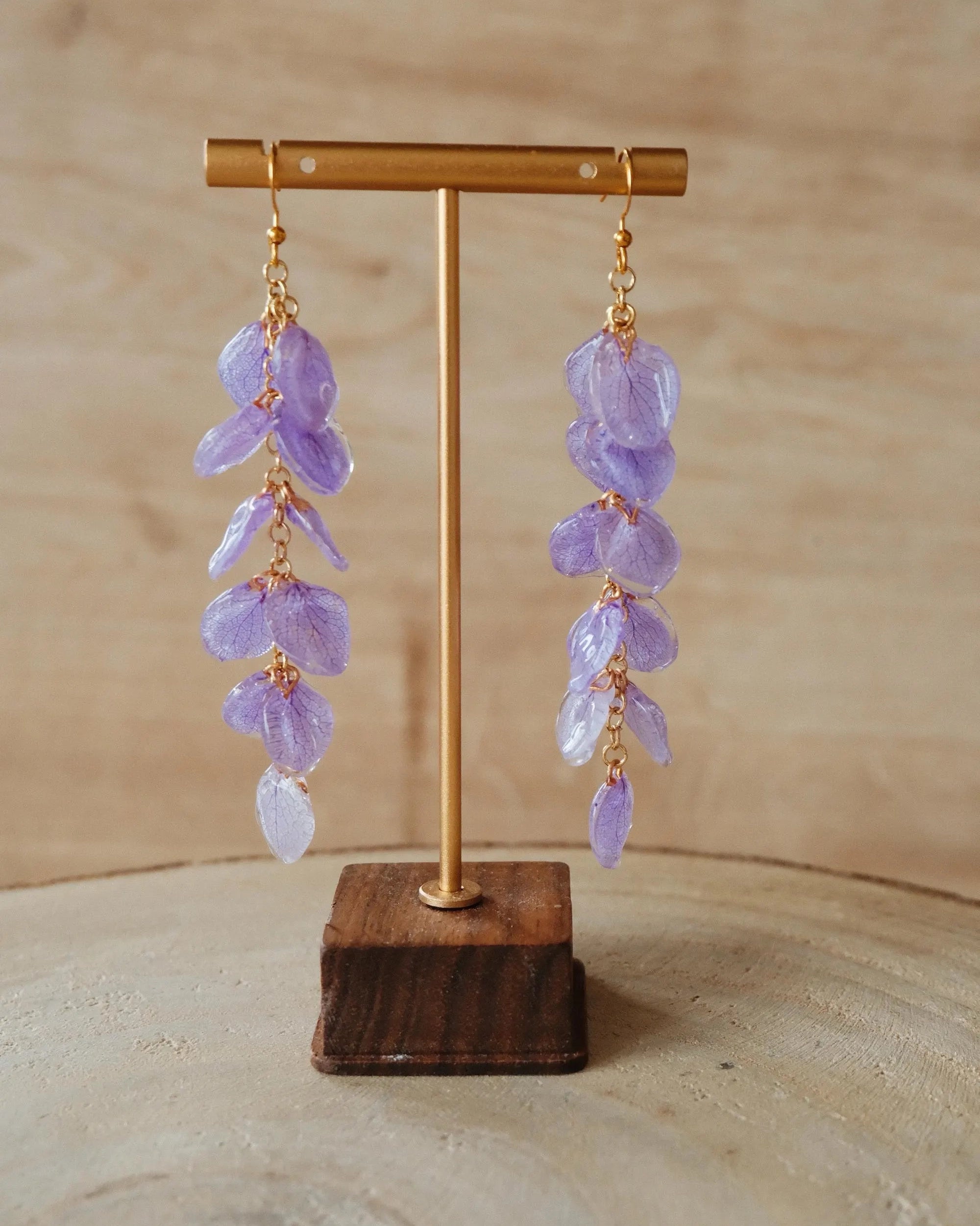 Real Hydrangea Ohrringe